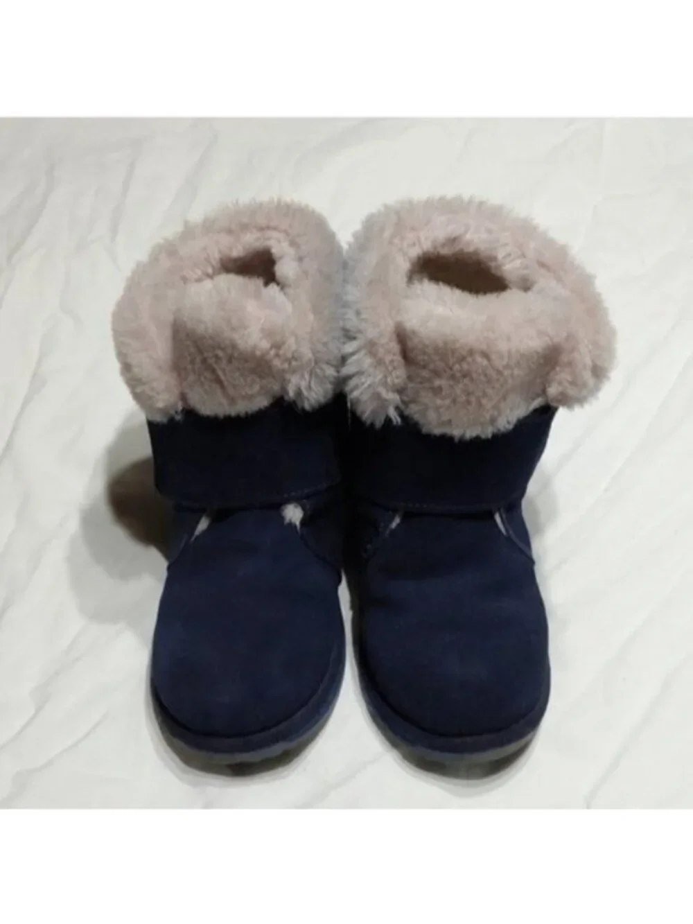 Emu Australia Sommers Dark Blue Suede Merino Wool Lined Waterproof Boots 3